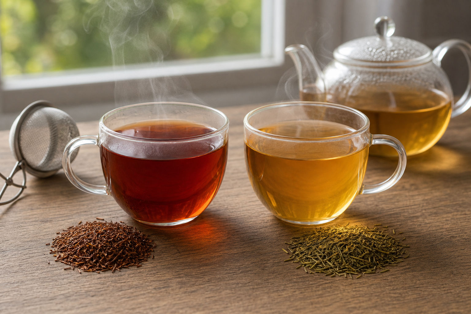 Červený a zelený rooibos: rozdíly v chuti i přípravě