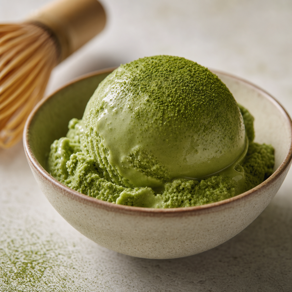 Vyrobte si osvěžující matcha zmrzlinu