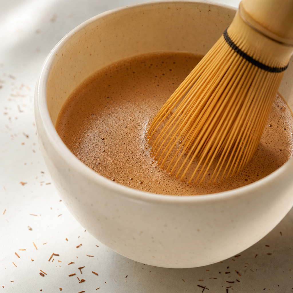 Red Cango Powder a Green Sani Powder BIO: rooibosový rituál bez kofeinu