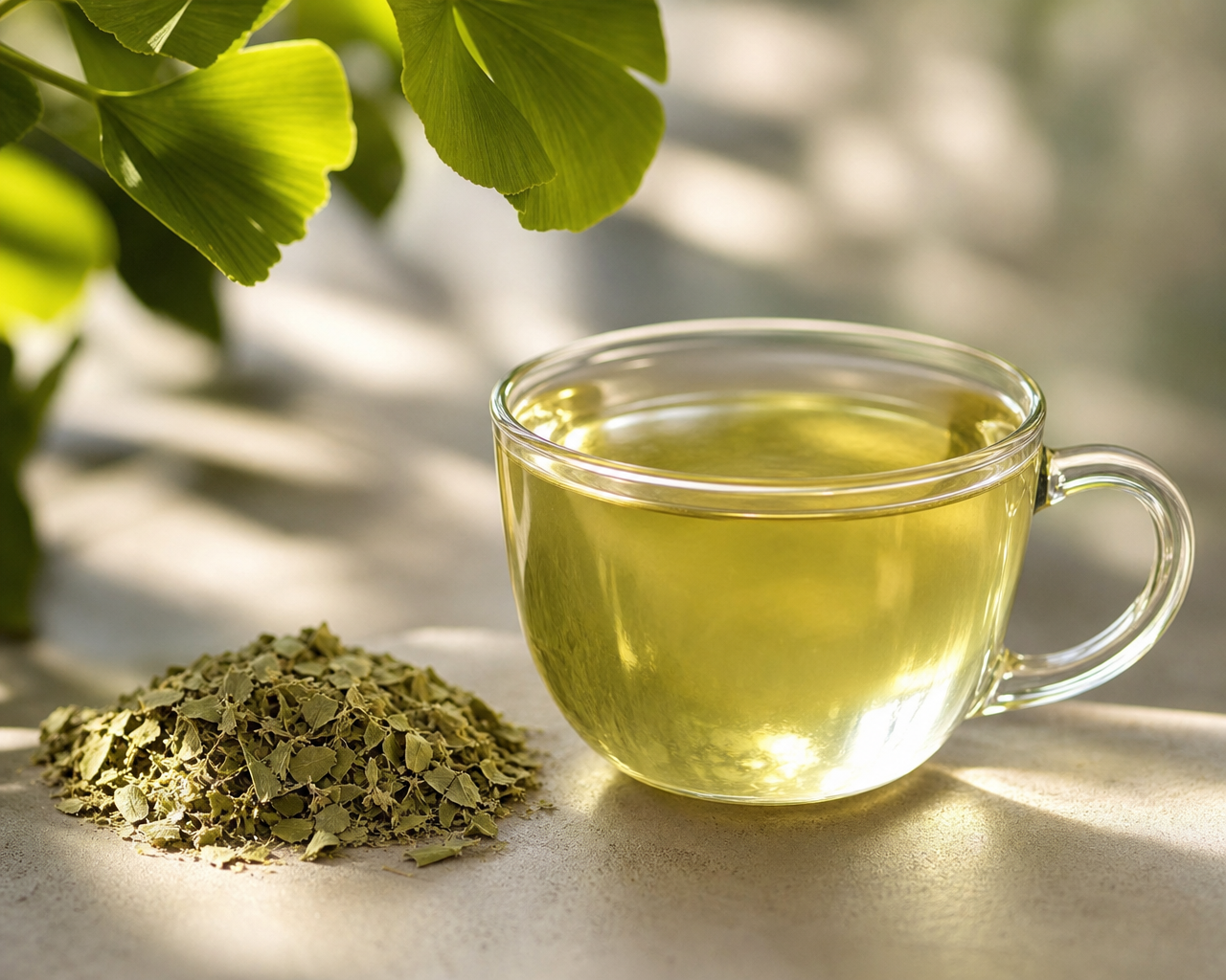 Ginkgo biloba — připravený nálev