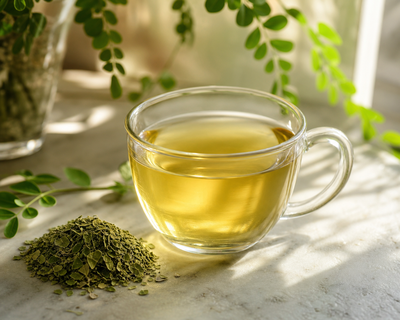 Moringa — připravený nálev