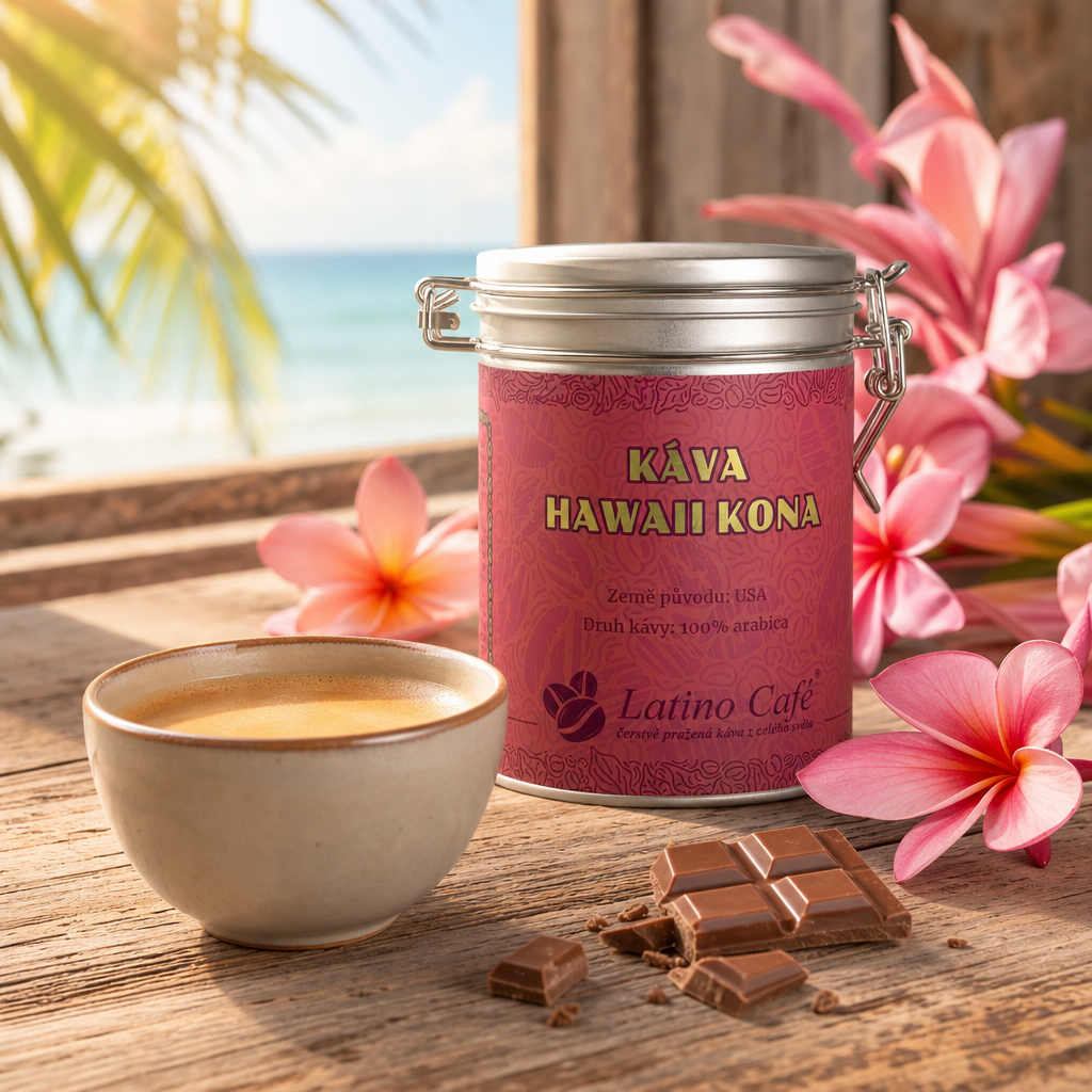 Mletá káva Hawaii Kona v luxusní dóze 200 g ℮