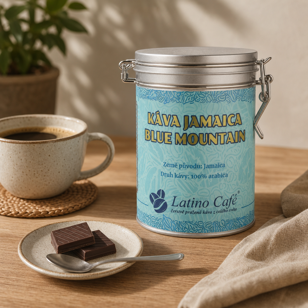 Mletá káva Jamaica Blue Mountain v luxusní dóze 200 g ℮
