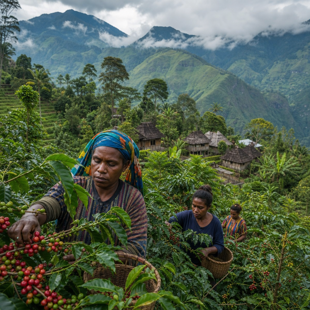 Mletá káva Papua New Guinea v dóze