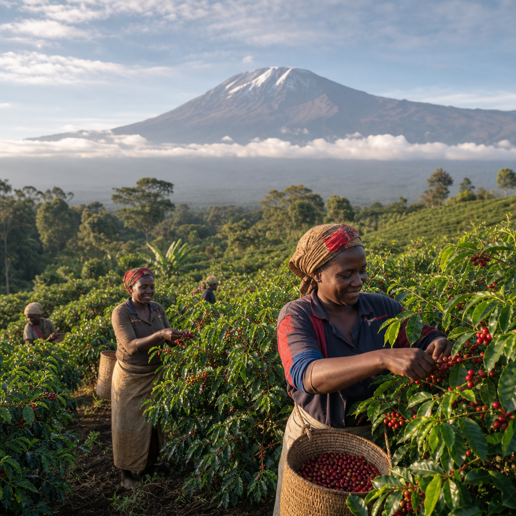 Mletá káva Tanzánie v dárkové dóze 100% Arabica