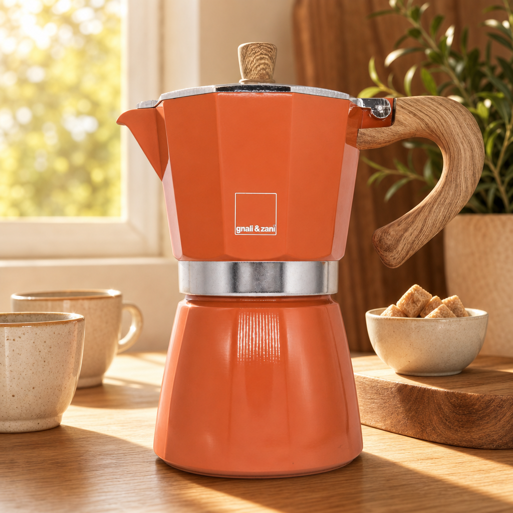 Moka konvice Venezia oranžová – 6 šálků (400 ml)