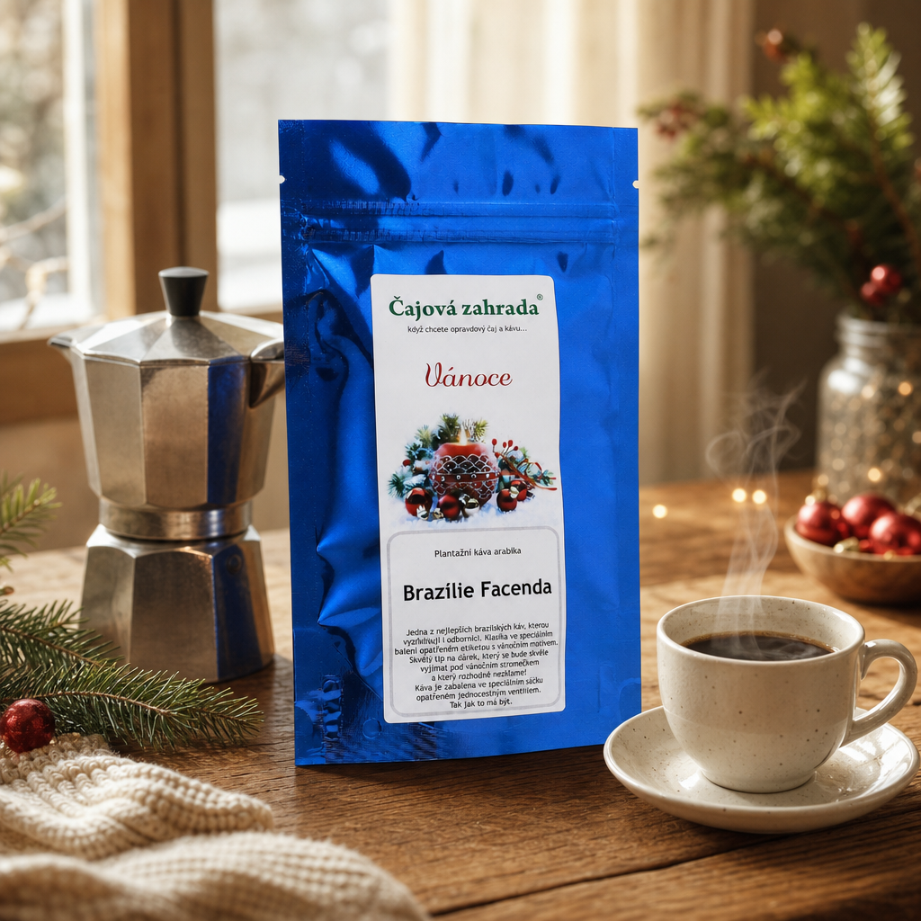 Vánoční káva Brazílie Facenda – zrnková 100% Arabica