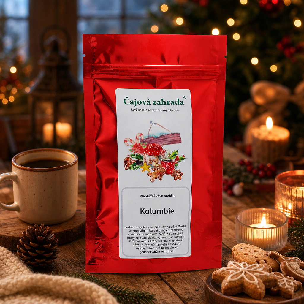 Vánoční káva Kolumbie – mletá, 100% Arabica