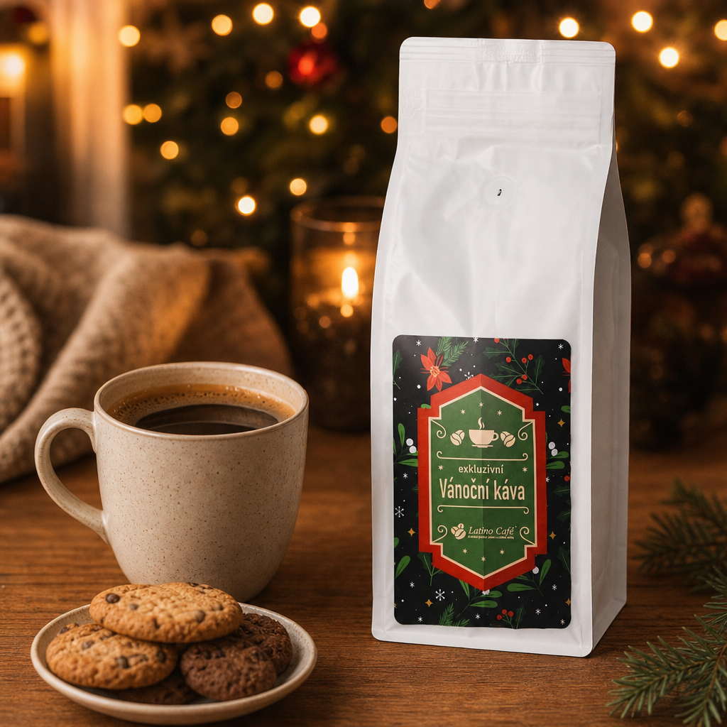 Vánoční káva Kolumbie Prémium – zrnková 100% Arabica