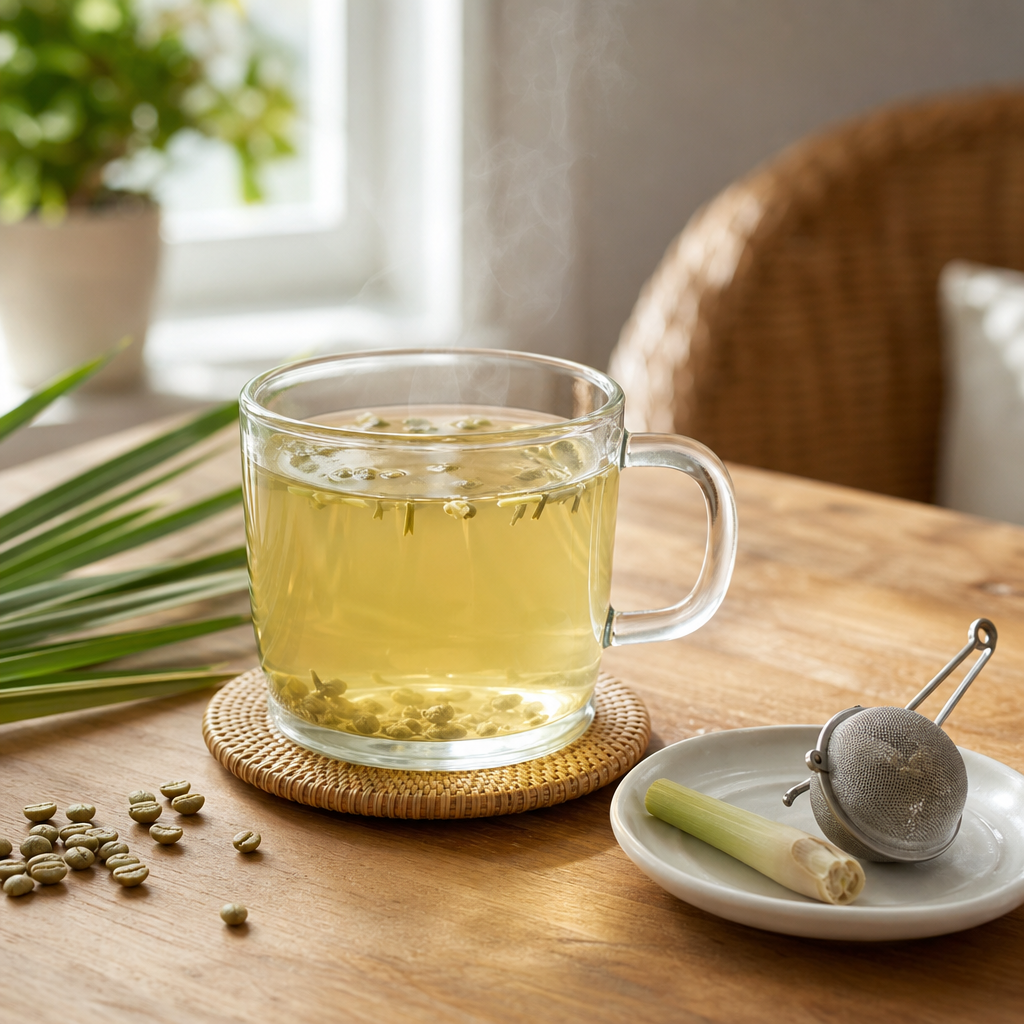 Zelená káva s citronovou trávou v dóze 300 g ℮