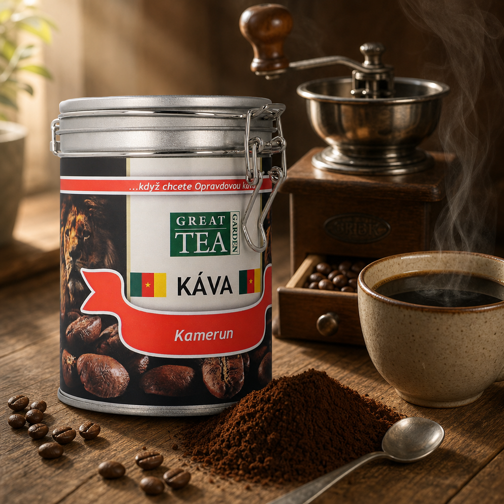 Zrnková káva Kamerun v dóze 200 g ℮