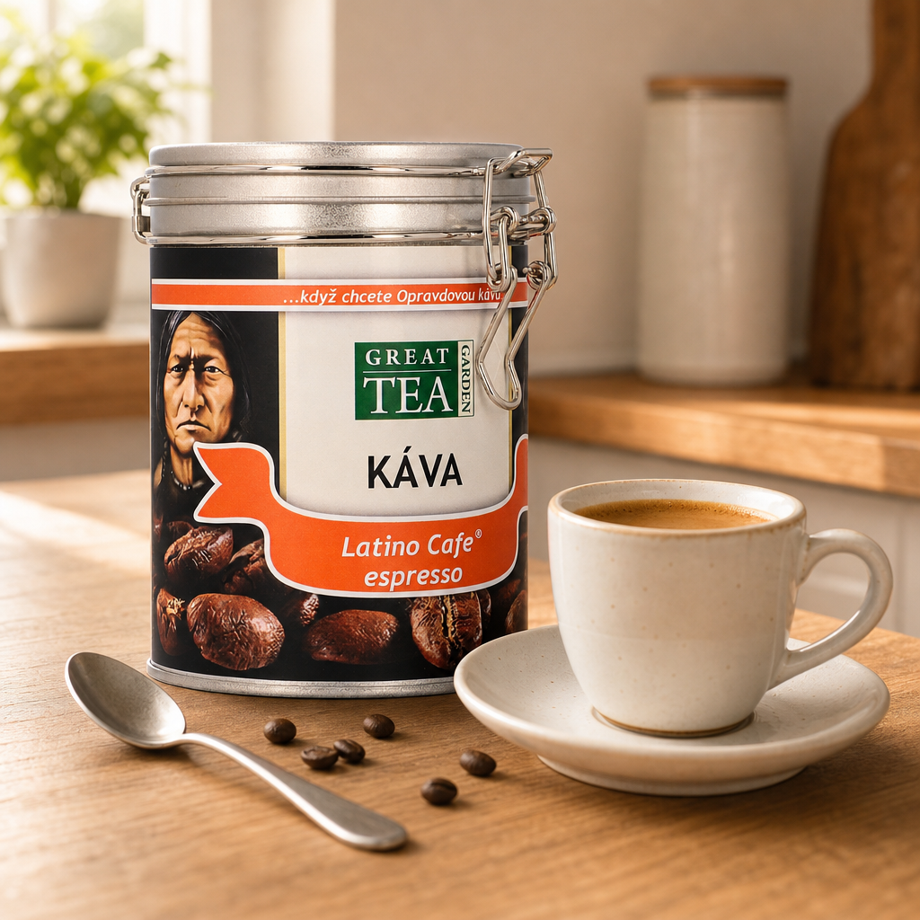 Zrnková káva Latino Café ® Espresso v dóze 200 g ℮