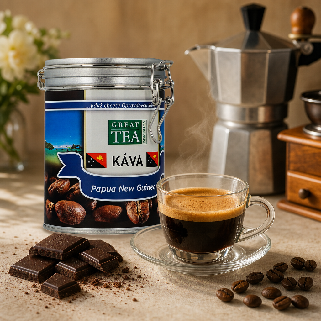 Zrnková káva Papua New Guinea v dóze 200 g ℮
