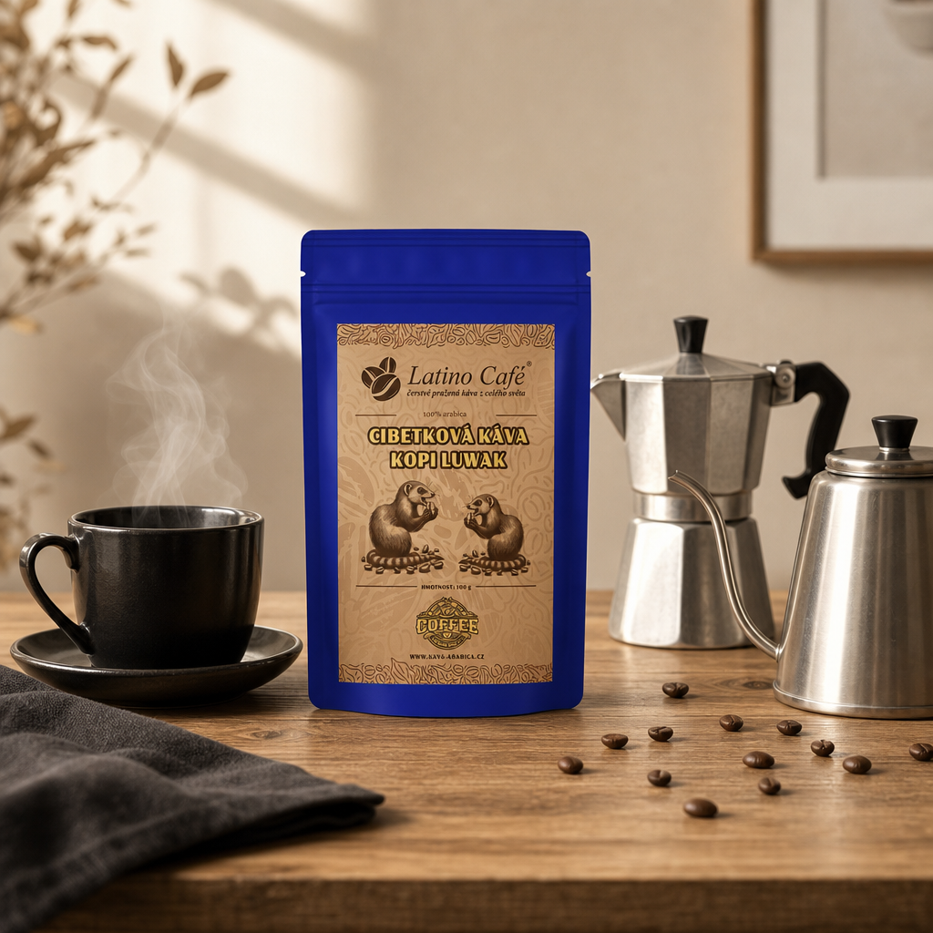 Cibetková káva – Kopi Luwak (100% Arabica)