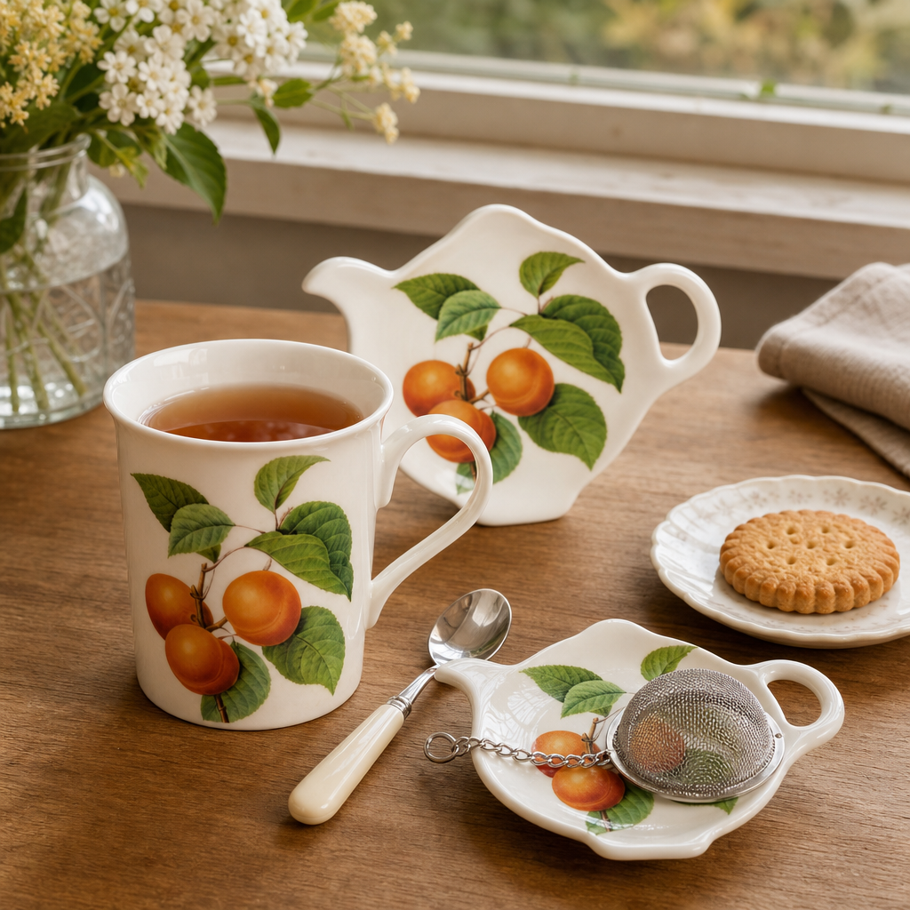 Čajová souprava pro jednoho Beaux Fruits Apricot
