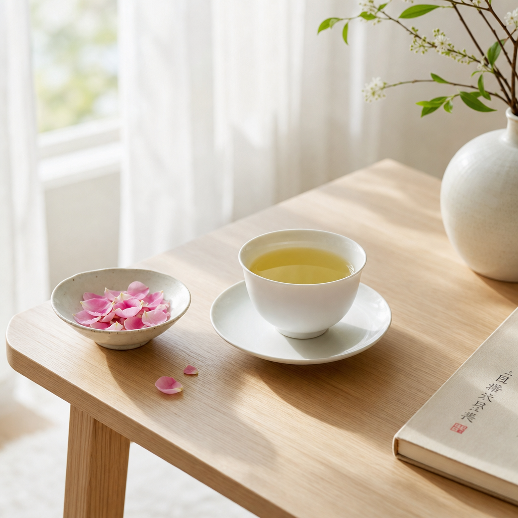 China Rose Congou Green – zelený čaj s růží 70 g