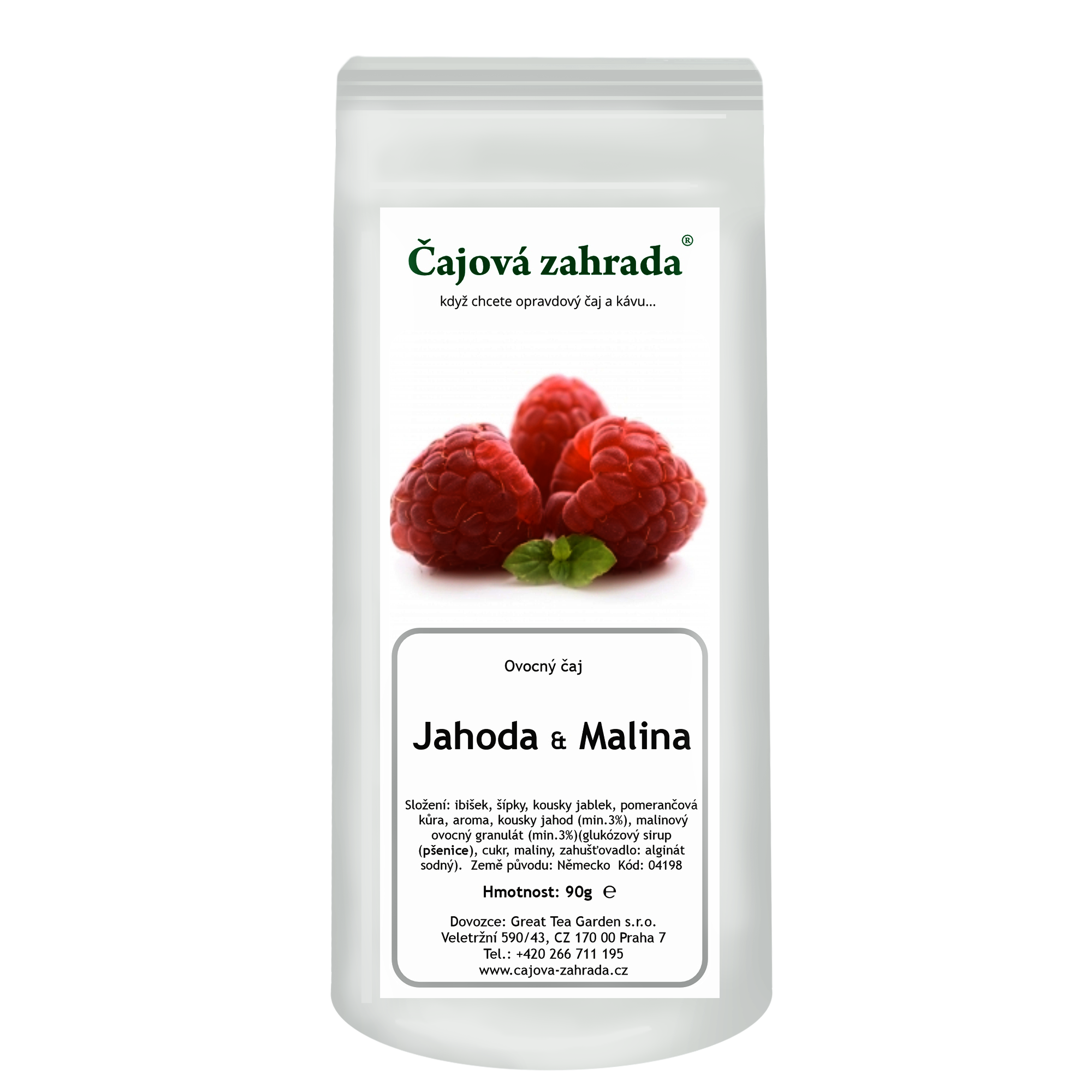 Jahoda & Malina – ovocný sypaný čaj