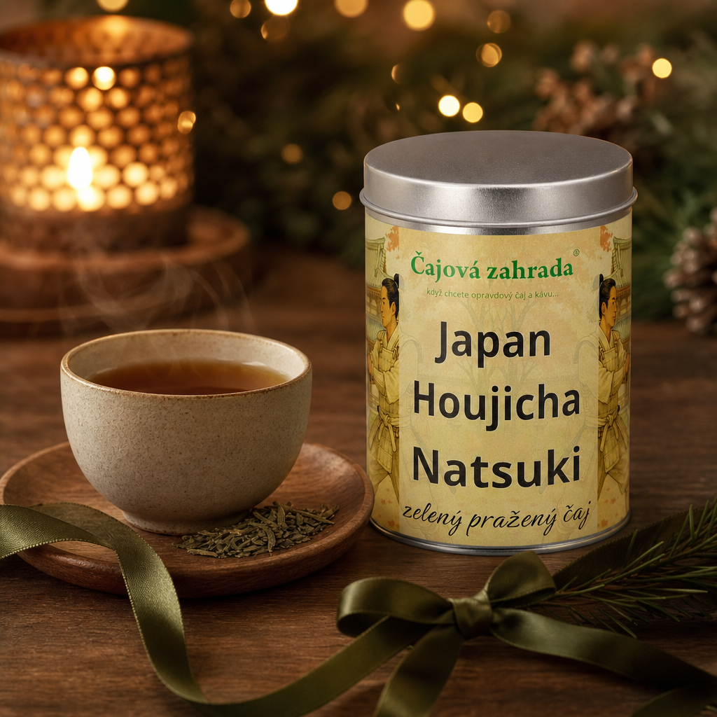 Japan Houjicha Natsuki v dóze – zelený čaj 70 g ℮