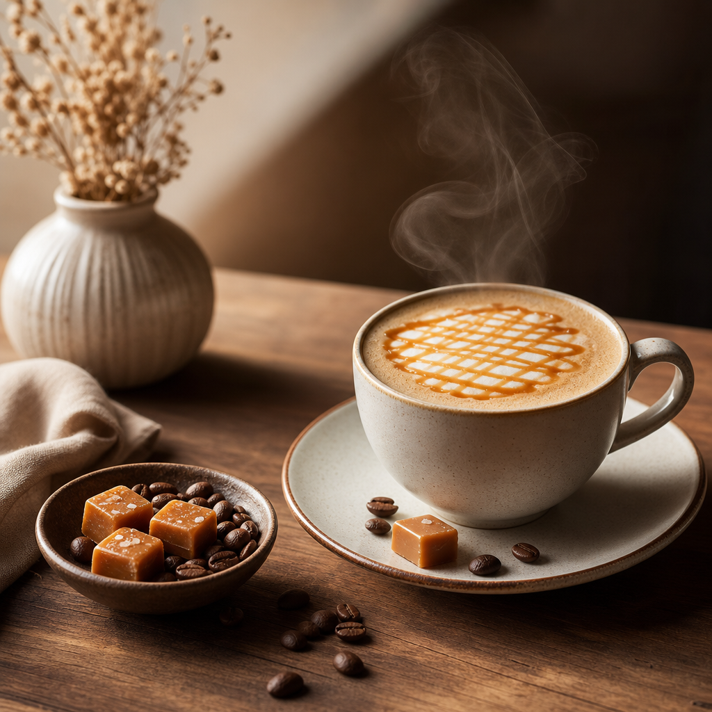 Káva Karamel – aromatizovaná zrnková Latino Café