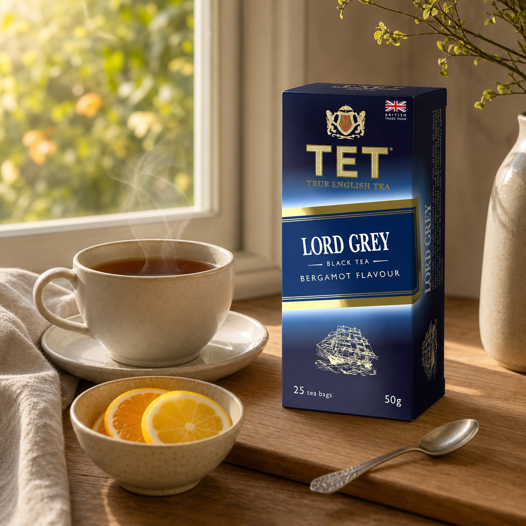 TET Lord Grey – černý čaj s bergamotem, 25 sáčků (50 g ℮)