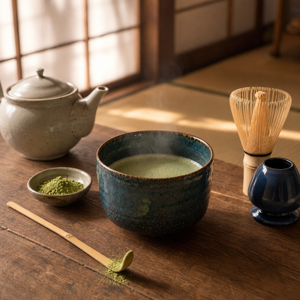 Matcha set Hisahito s čajem Matcha Nara