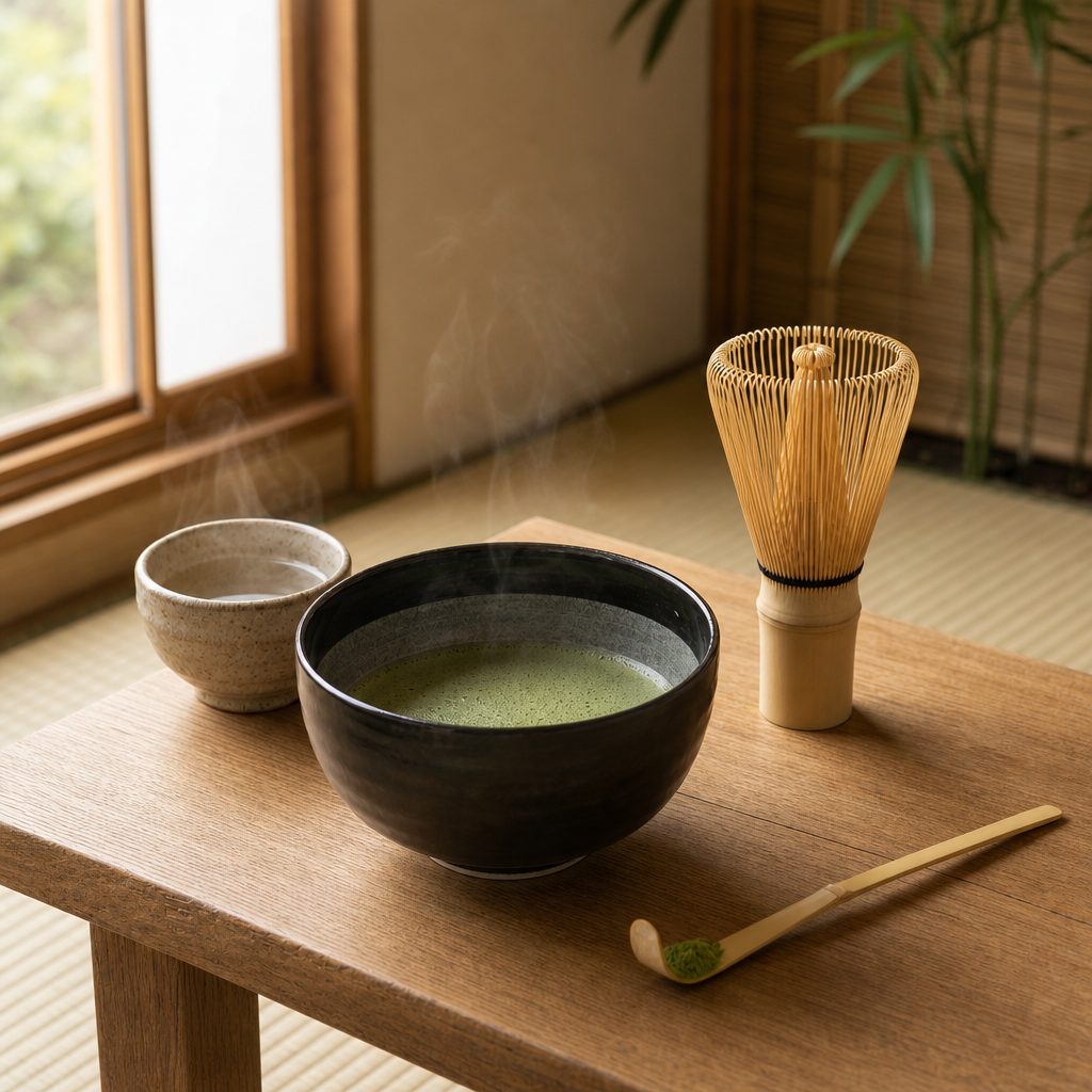 Matcha set Yuma s čajem Matcha Kagoshima