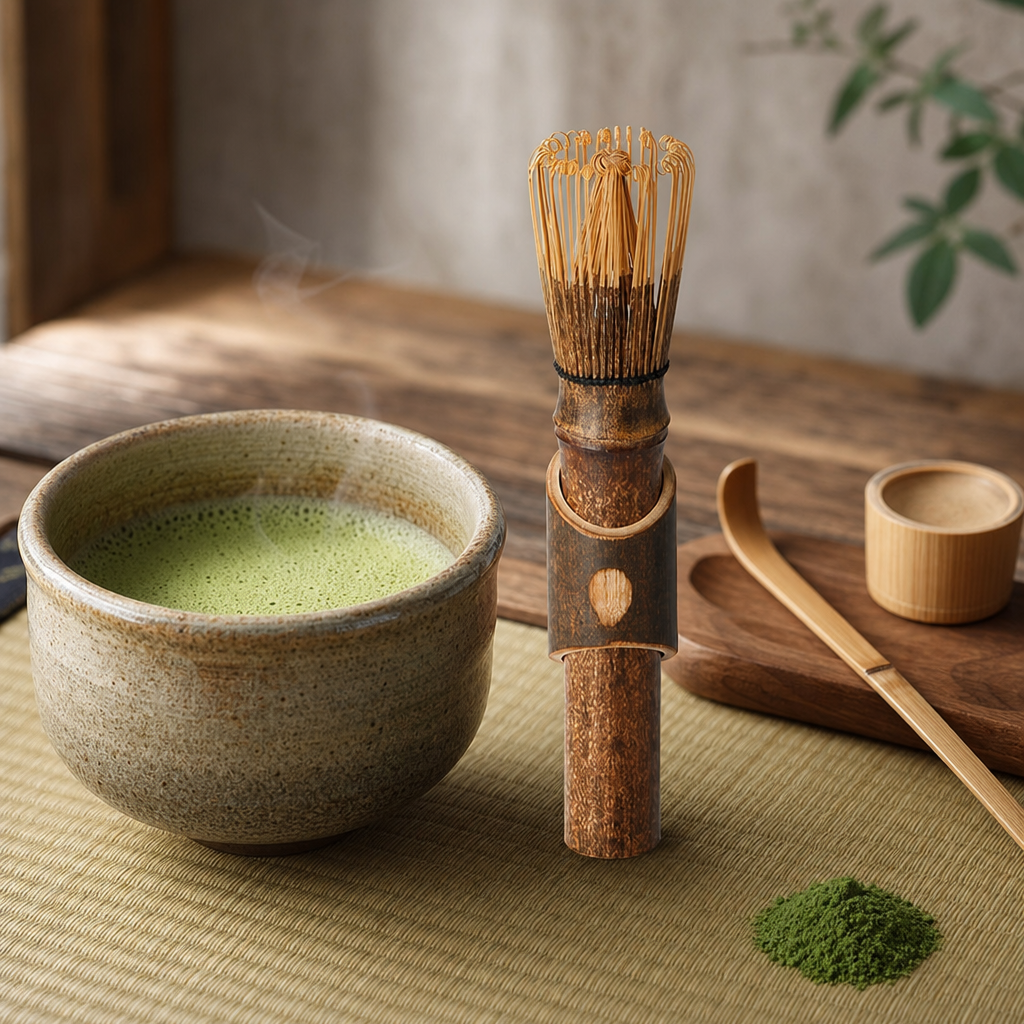 Metlička na čaj Matcha – Kurotake Chasen „Kage“