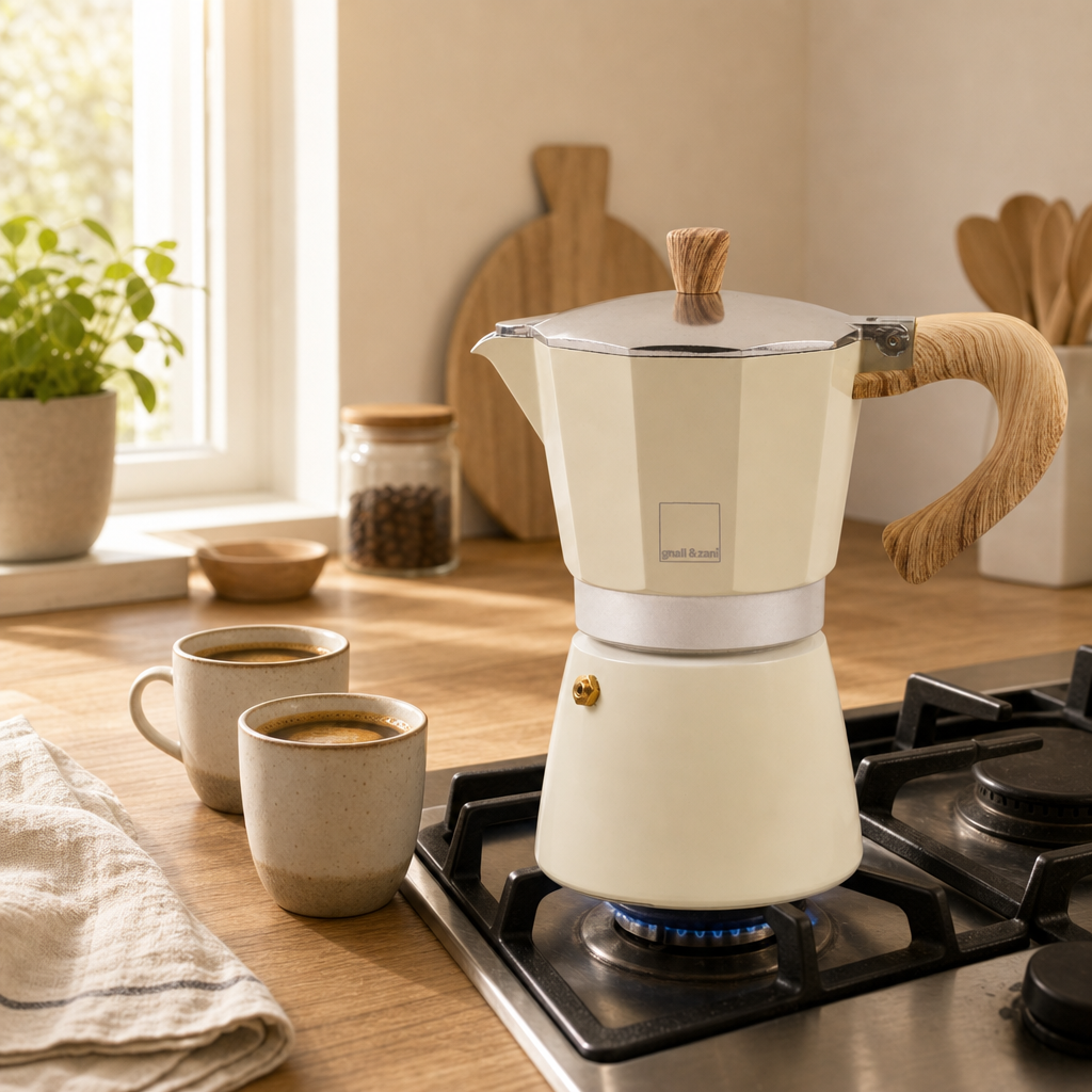 Moka konvice Venezia 6 – krémová, 400 ml