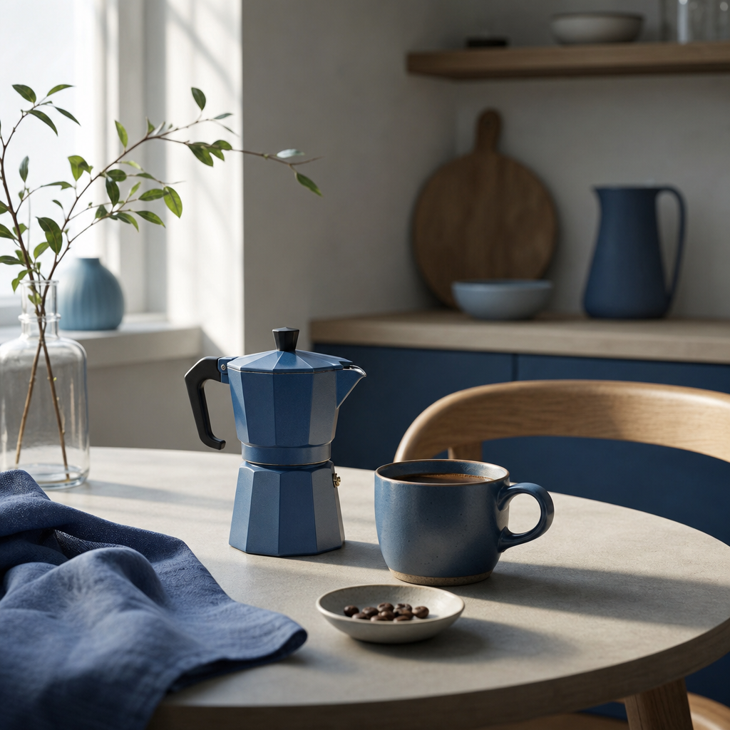 Moka konvice Venezia Blue Denim 6 (400 ml)