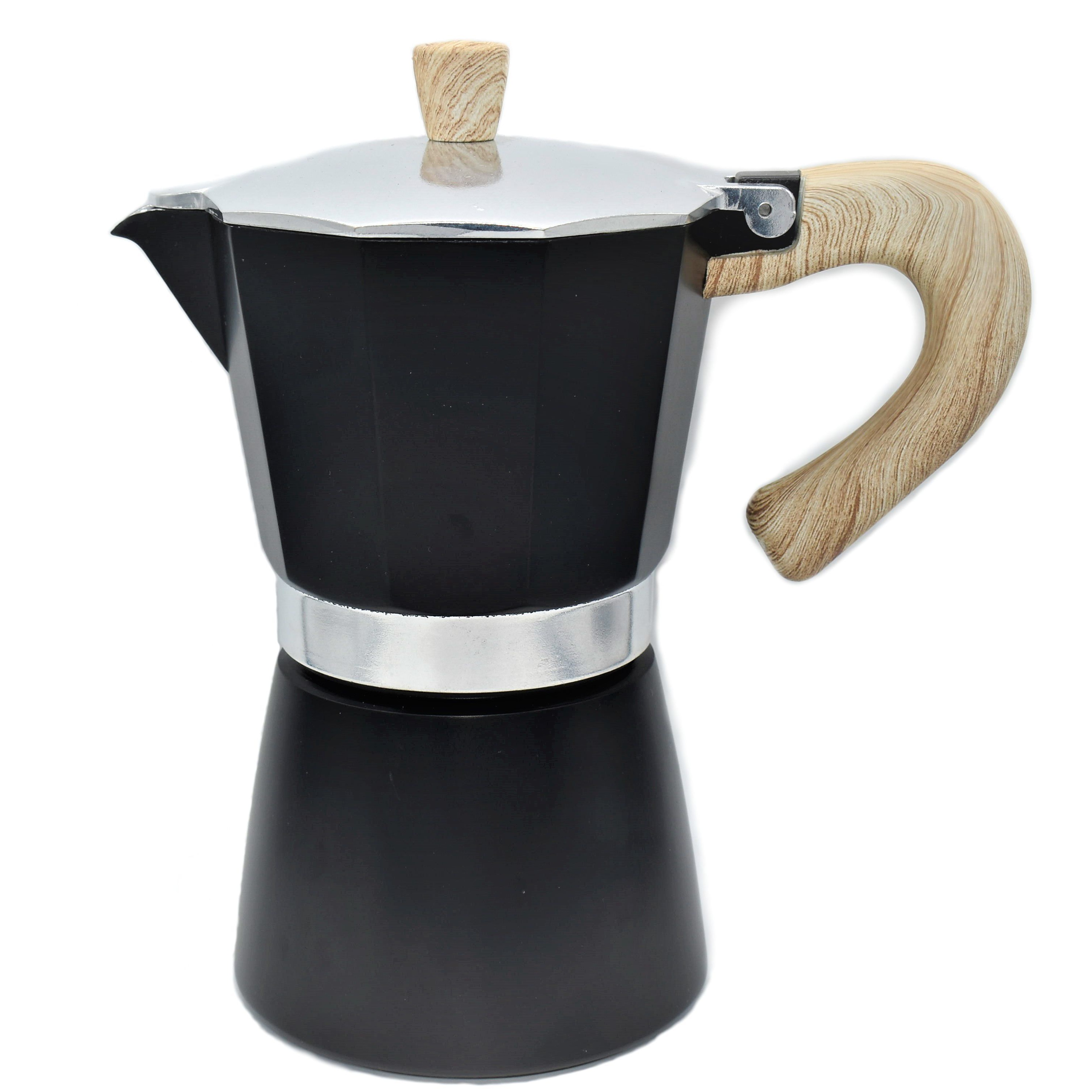 Moka konvice Venezia černá – 6 šálků (400 ml)
