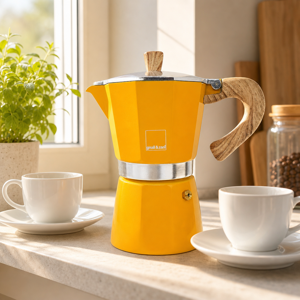 Moka konvice Venezia žlutá 6 šálků (400 ml)