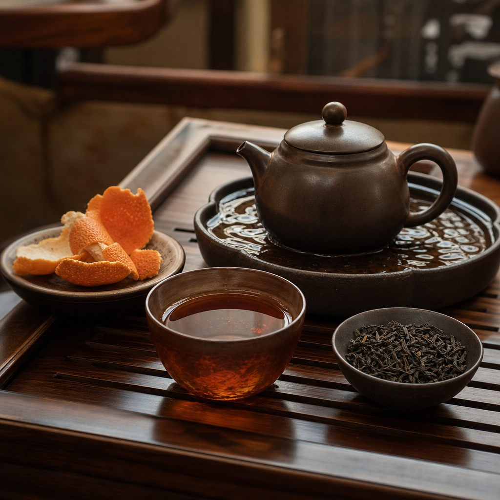 Puerh Tea Pomeranč – černý ochucený puerh z Yunnanu