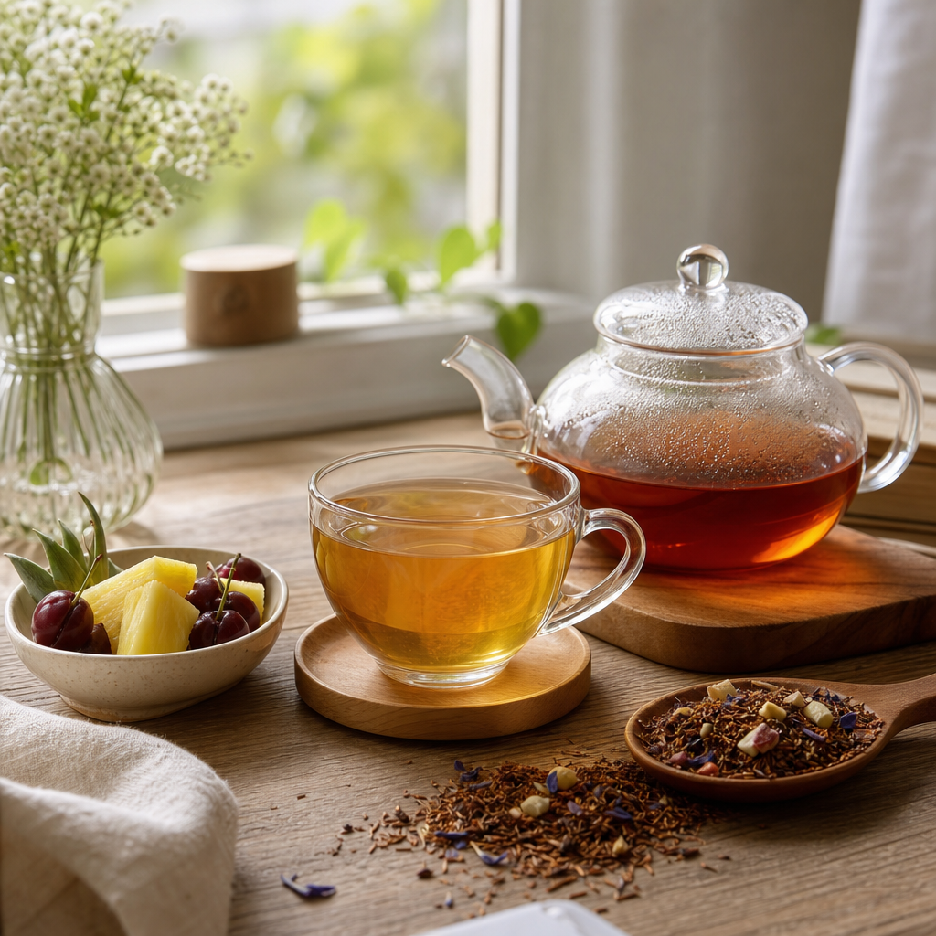 Rooibos Ananas & Višeň – sypaný čaj bez kofeinu