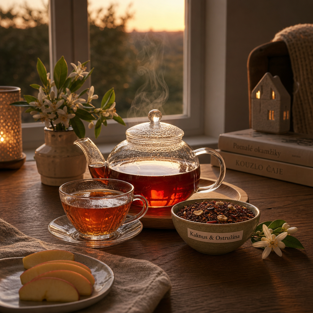 Rooibos Kaktus & Ostružina – sypaný bylinný čaj bez kofeinu