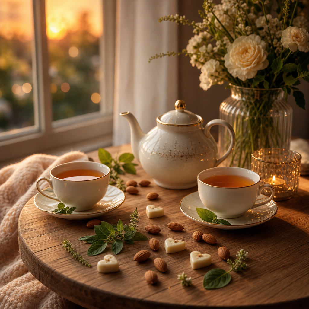 Rooibos Láska a štěstí – zelený rooibos s čokoládou a mandlemi
