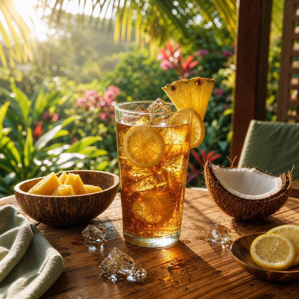 Rooibos Piňa Colada – sypaný čaj bez kofeinu