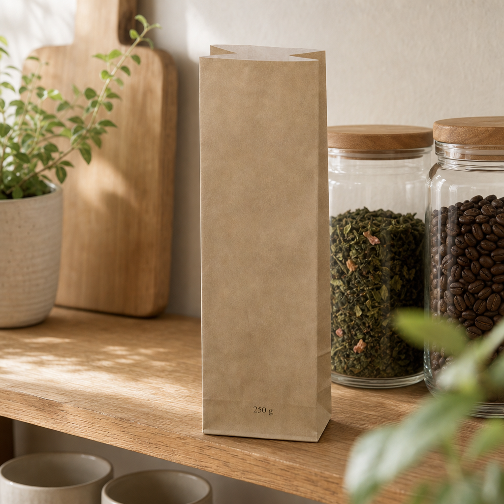 Sáček přírodní 200–250 g (dvouvrstvý, možnost zatavení)