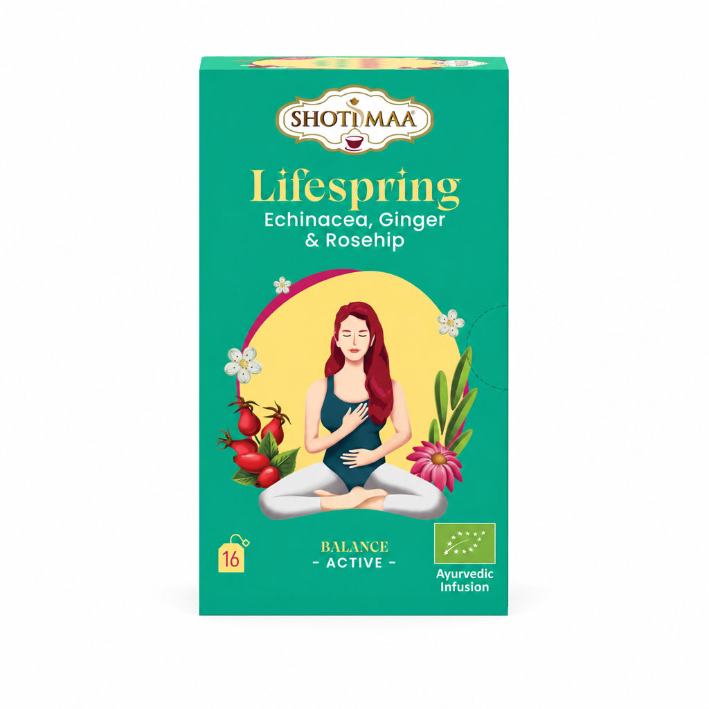 Shoti Maa Lifespring – bio bylinný ajurvédský čaj, 16 sáčků