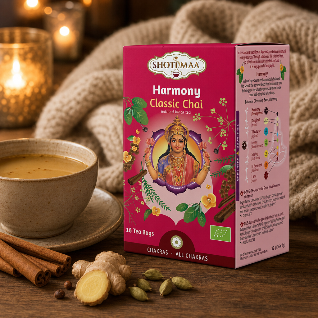 Shoti Maa Harmony – bio chai bez černého čaje, 16 sáčků (32 g ℮)