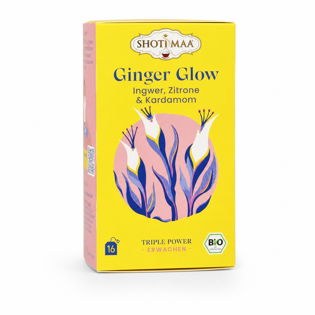 Shoti Maa Ginger Glow – bio zázvor, citron a kardamom (sáčky)