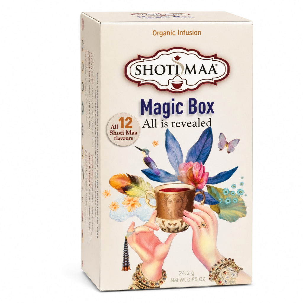 Shoti Maa Magic Box – dárkový set 12 bio čajů v sáčcích