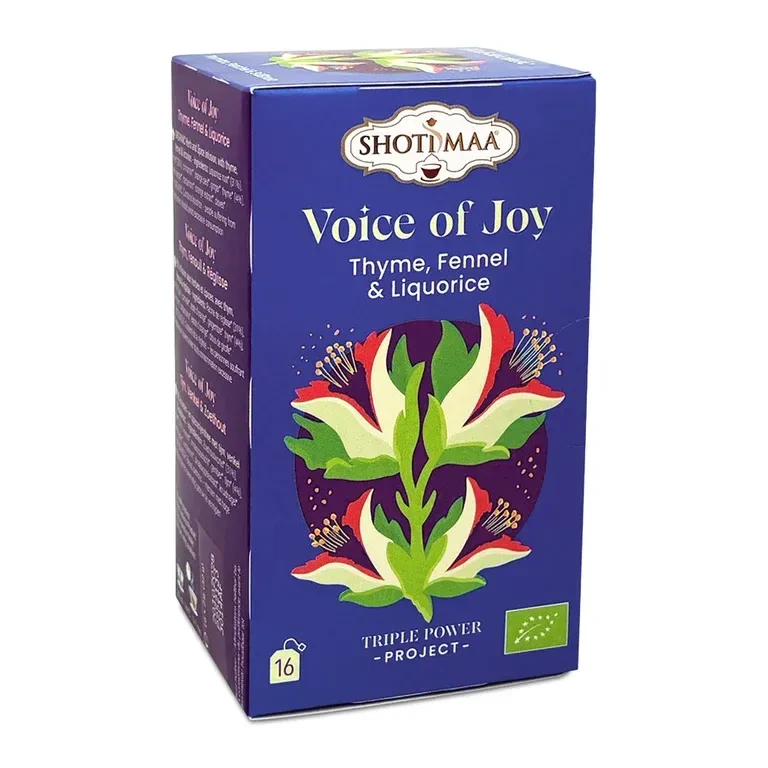Shoti Maa Voice of Joy – bio bylinný čaj s lékořicí a tymiánem