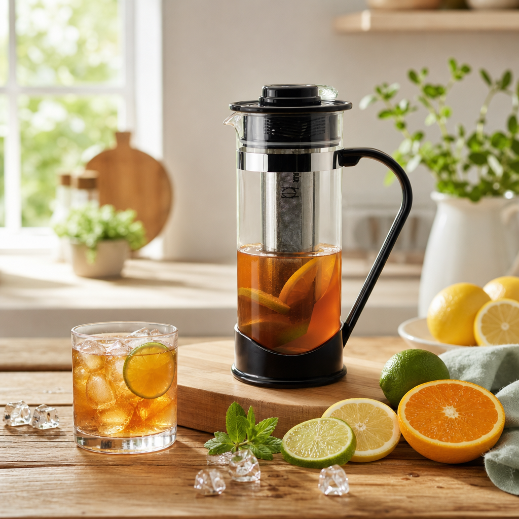 Skleněná konvice Čajovar Jan 1,5 l s nerezovým filtrem