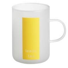 Sklenička Lemon Tea, borosilikátové mléčné sklo, 300 ml