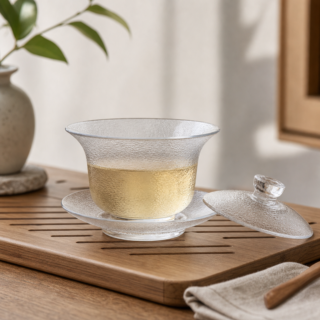 Skleněný gaiwan Haru 100 ml (souprava zhong)