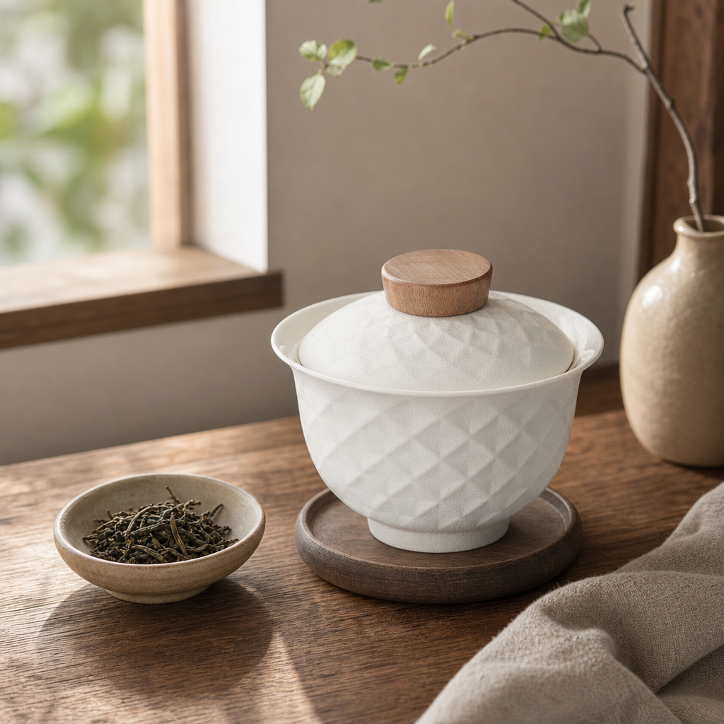 Souprava Gaiwan (Zhong) Menja bílá 100 ml