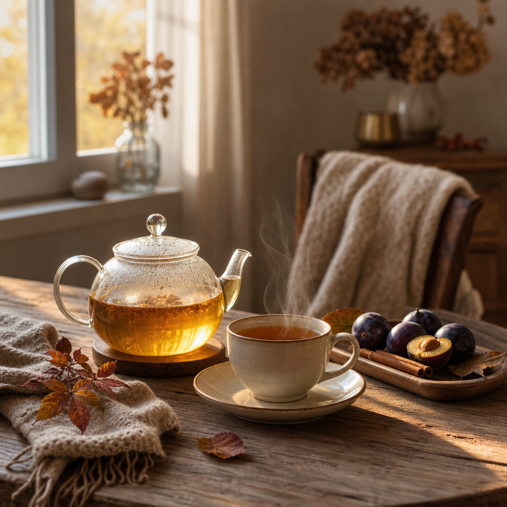 Švestka & Skořice – zelený rooibos s šípkem a slézem