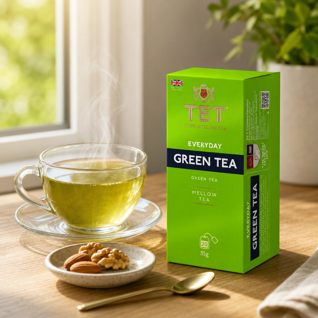 TET Everyday Green Tea – čínský zelený čaj, 20 sáčků