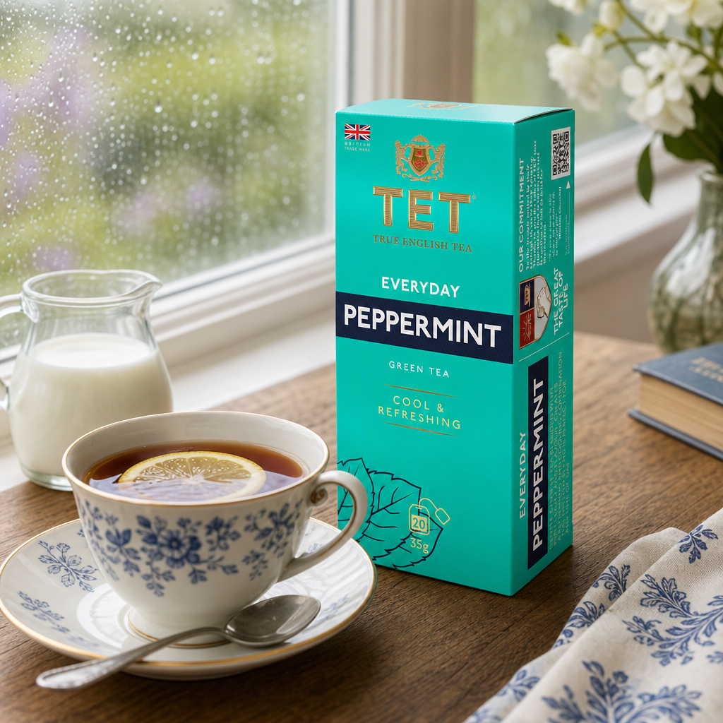 TET Everyday Peppermint – zelený čaj s mátou, 20 sáčků