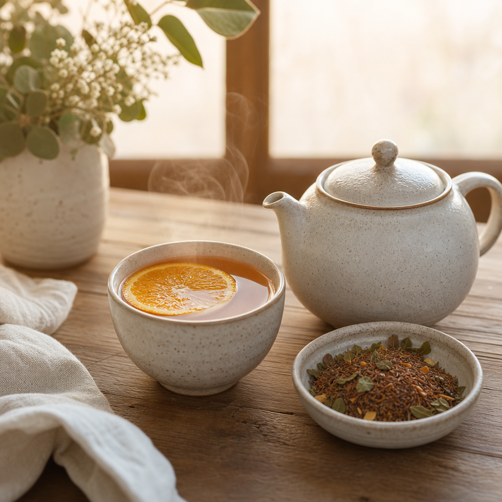 Tulsi & Pomeranč – bylinková směs na bázi rooibosu